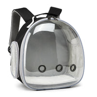 HKM-560979 Transparent Pet Backpack Carrier for Small Animals - Ideal for Hamsters, Guinea Pigs, Rabbit, and Ferrets