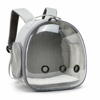 HKM-560979 Transparent Pet Backpack Carrier for Small Animals - Ideal for Hamsters, Guinea Pigs, Rabbit, and Ferrets