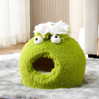 HKM-318419 Cozy Cat Sleeping Nest for Winter, Enclosed Safe House for Cats and Kittens, All-Season Pet Bed