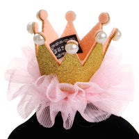 HKM-580307 Fairy Pet Hat - Versatile Accessory with Golden, Purple, Silver, and Red Crowns for All Seasons
