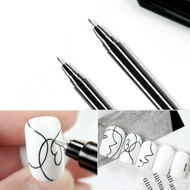 HKM-512211 Nail Art Doodle Pen - Durable Hand Drawing Graffiti Tool