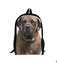 HKM-512403 Waterproof Cute Printed Dog Backpack for Elementary School Students