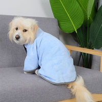 HKM-891027 Quick-Drying Microfiber Dog Bathrobe & Towel for Pets - Absorbent, Cozy, and Machine Washable