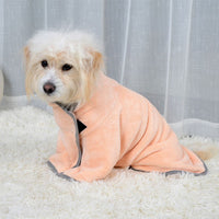 HKM-891027 Quick-Drying Microfiber Dog Bathrobe & Towel for Pets - Absorbent, Cozy, and Machine Washable