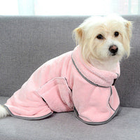 HKM-891027 Quick-Drying Microfiber Dog Bathrobe & Towel for Pets - Absorbent, Cozy, and Machine Washable