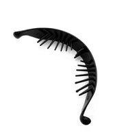 HKM-813971 Twist Hair Clips and Ponytail Claw Clips in Black - 2CM Wide Plastic Design
