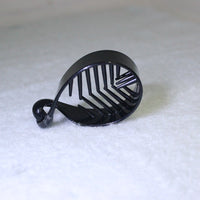 HKM-813971 Twist Hair Clips and Ponytail Claw Clips in Black - 2CM Wide Plastic Design