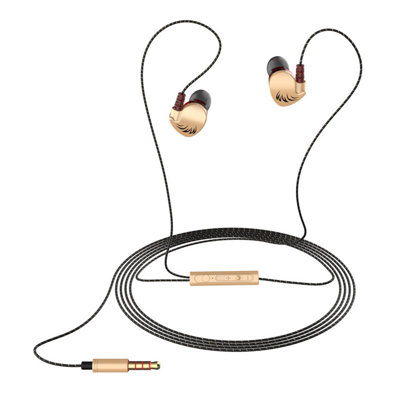 KTX-817171 Heavy Bass In-Ear Sports Headphones with Microphone - Wired, 3.5mm Plug, Silicone Earplugs, 20-20000 Hz Frequency Range