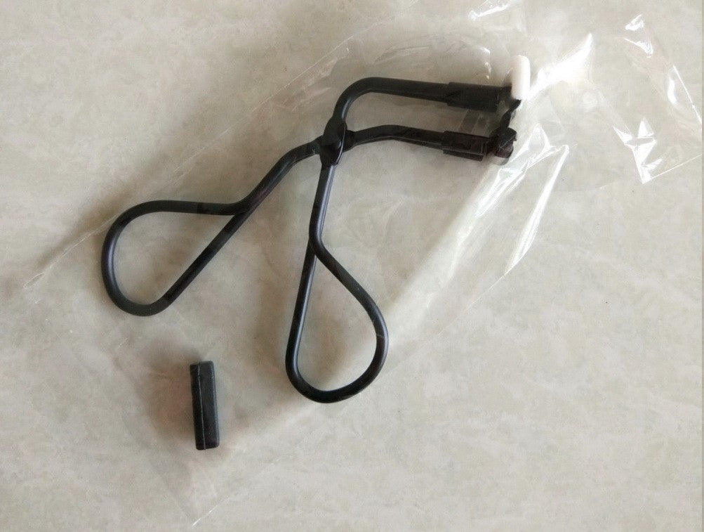 HKM-725715 16mm Partial Eyelash Curler with Silicone Gasket - Carbon Steel Wire Plating, Available in Silver, Black, Titanium, Rose Gold
