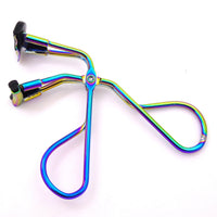 HKM-725715 16mm Partial Eyelash Curler with Silicone Gasket - Carbon Steel Wire Plating, Available in Silver, Black, Titanium, Rose Gold