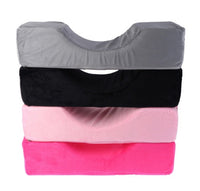 HKM-239763 Eyelash Extension Massage Pillow with Plush Cover and High Elastic Sponge, 50x20x13 cm