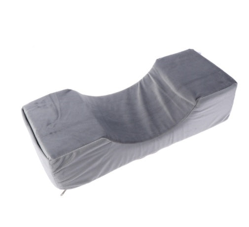 HKM-239763 Eyelash Extension Massage Pillow with Plush Cover and High Elastic Sponge, 50x20x13 cm