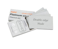 HKM-396371 Vintage Double-Sided Stainless Steel Razor with 10 Blades and Holder