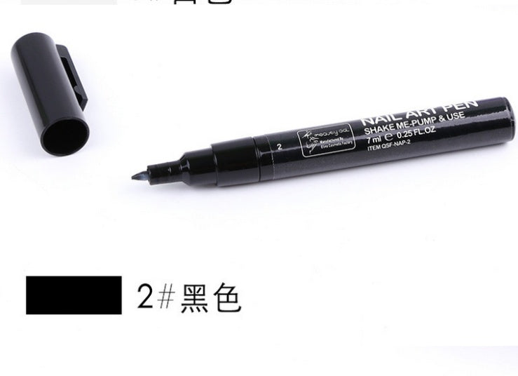 HKM-707667 Nail Painting Pen - 7ml with 16 Color Options, Easy Apply for Creative Nail Art
