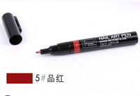 HKM-707667 Nail Painting Pen - 7ml with 16 Color Options, Easy Apply for Creative Nail Art