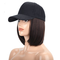 HKM-829779 Integrated Wig Hat with Bob Design for All Skin Tones and Face Shapes