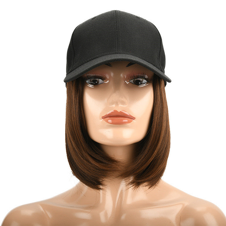 KTX-829779 Integrated Wig Hat with Bob Design for All Skin Tones and Face Shapes