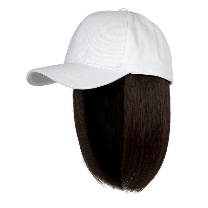 KTX-829779 Integrated Wig Hat with Bob Design for All Skin Tones and Face Shapes