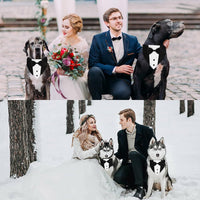 HKM-504211 Formal Dog Tuxedo Suit with Adjustable Bow Tie and Bandana for Weddings and Special Occasions