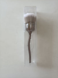 HKM-216083 Single Rose Flower Makeup Brush with Portable Plastic Handle and Man-Made Fibers