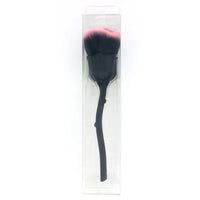 HKM-216083 Single Rose Flower Makeup Brush with Portable Plastic Handle and Man-Made Fibers