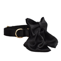 HKM-735379 Dog Collar and Leash Set with Bow and Vest - Fabric Pet Harness and Lead Combo