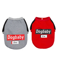 HKM-741843 Cozy Fleece Sweater for Bulldogs and Puppies - Autumn & Winter Wear in Red and Gray