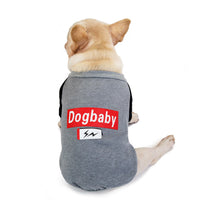 HKM-741843 Cozy Fleece Sweater for Bulldogs and Puppies - Autumn & Winter Wear in Red and Gray