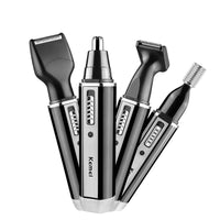 HKM-313235 Rechargeable Electric Nose Hair Trimming Kit with Eyebrow and Sideburn Grooming Tools