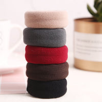 HKM-905683 Thickened Geometric Cloth Hair Loops - 10 Pack Set in Black and Color Options