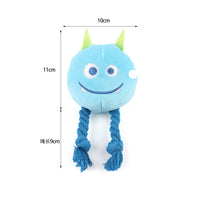 HKM-976595 Squeaky Rope Plush Dog Toys for Small and Medium Breeds, Ideal for Keeping Puppies Busy