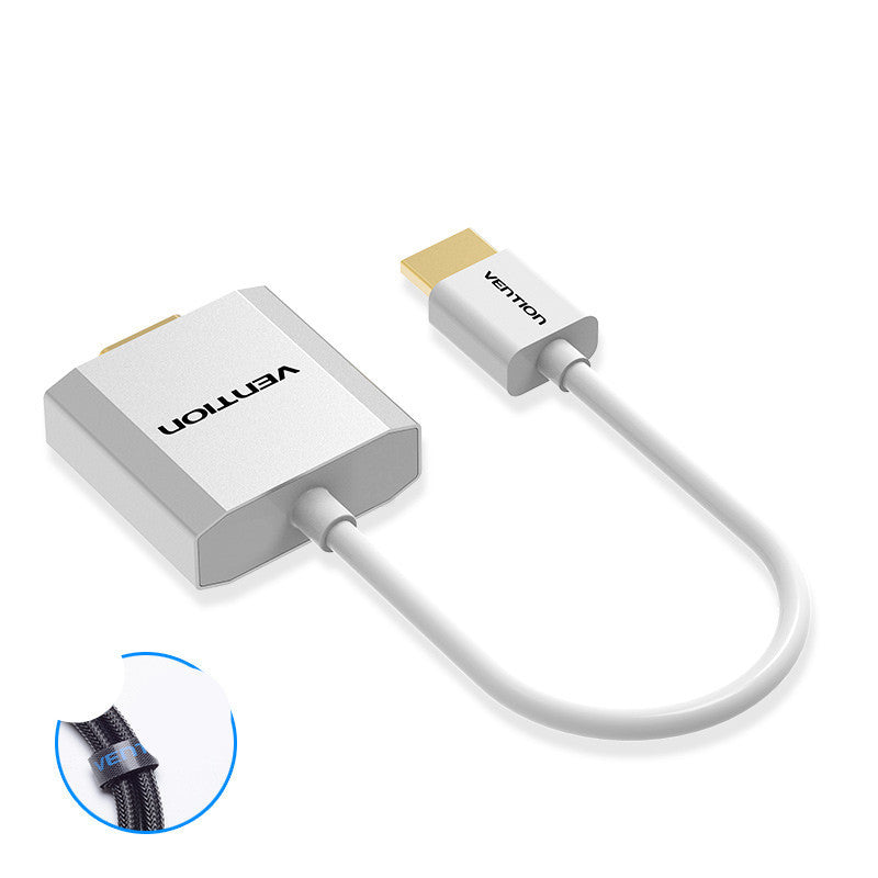 KTX-787219 HDMI to AV Adapter Cable for Computer, TV, Projector with Audio Support, 25cm Pure Copper Design
