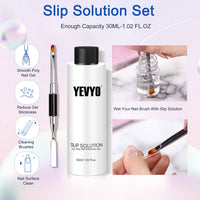 HKM-933587 6 PCS Poly Nail Extension Gel Kit with UV Lamp and Nail Art Tools