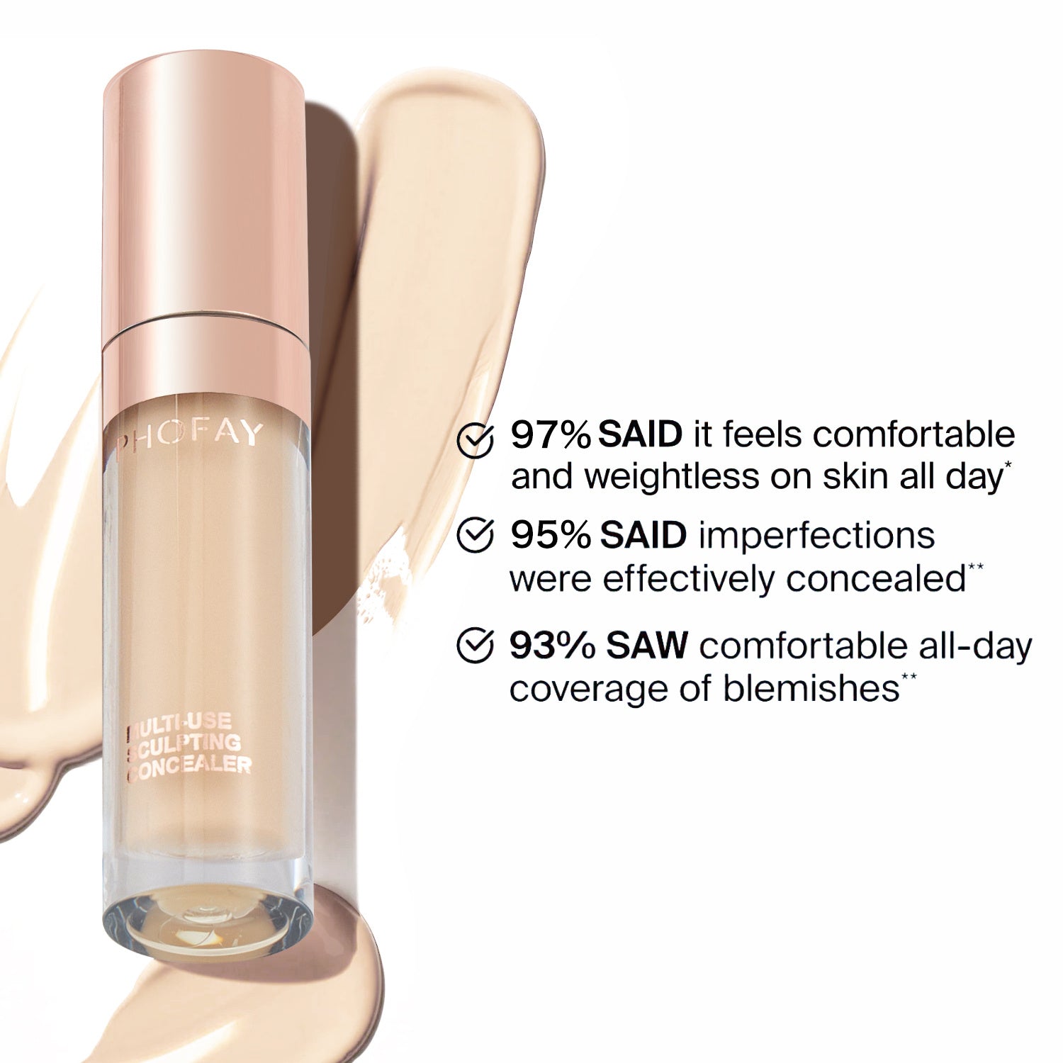 HKM-533203 Full-Coverage Weightless Concealer for Natural Contouring and Highlighting