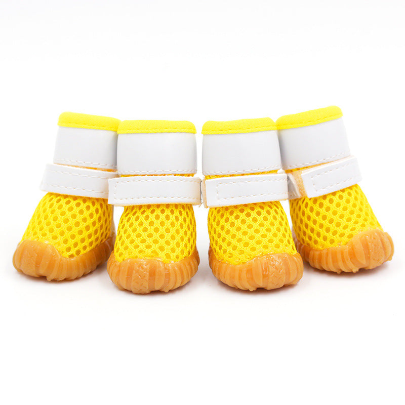 HKM-903379 Breathable Sports Mesh Dog Shoes for All Weather Protection and Comfort