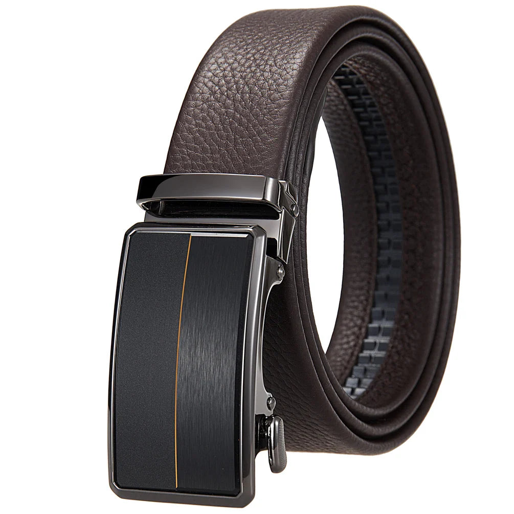 HKM-176851 Men's Leather Top Cowhide Belt - Durable and Stylish Accessory - Model LY36-25637-5