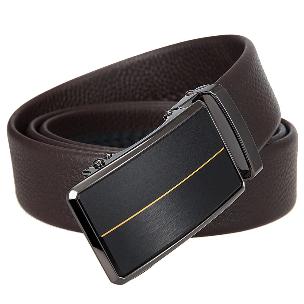HKM-176851 Men's Leather Top Cowhide Belt - Durable and Stylish Accessory - Model LY36-25637-5