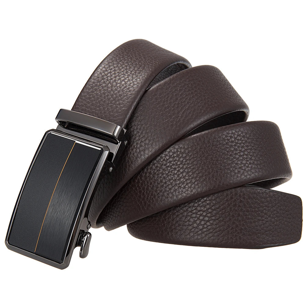 HKM-176851 Men's Leather Top Cowhide Belt - Durable and Stylish Accessory - Model LY36-25637-5