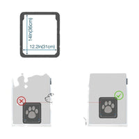 HKM-070099 Lockable Screen Door for Pets - Durable Plastic Flap for Cats and Dogs, Ideal for Windows and Home Use
