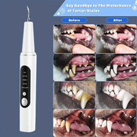 HKM-842771 Pet Electric Tooth Cleaner with Dual Cleaning Heads and USB Charger for Effective Teeth and Gum Care