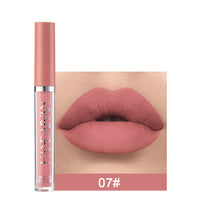 HKM-759443 Matte Lip Glaze Liquid Lipstick - Waterproof, Non-Stick Cup, Mini Tube with Multivitamins