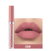 HKM-759443 Matte Lip Glaze Liquid Lipstick - Waterproof, Non-Stick Cup, Mini Tube with Multivitamins