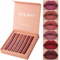 HKM-759443 Matte Lip Glaze Liquid Lipstick - Waterproof, Non-Stick Cup, Mini Tube with Multivitamins