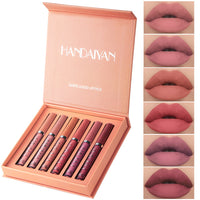 HKM-759443 Matte Lip Glaze Liquid Lipstick - Waterproof, Non-Stick Cup, Mini Tube with Multivitamins
