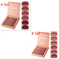 HKM-759443 Matte Lip Glaze Liquid Lipstick - Waterproof, Non-Stick Cup, Mini Tube with Multivitamins