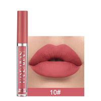 HKM-759443 Matte Lip Glaze Liquid Lipstick - Waterproof, Non-Stick Cup, Mini Tube with Multivitamins