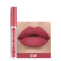 HKM-759443 Matte Lip Glaze Liquid Lipstick - Waterproof, Non-Stick Cup, Mini Tube with Multivitamins