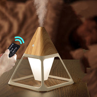 HKM-096851 Compact Square Nightlight Humidifier with Anion Function for Small Spaces, USB Power, and Mechanical Controls