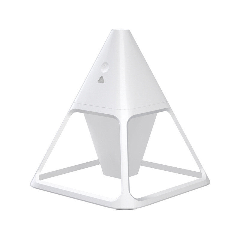 HKM-096851 Compact Square Nightlight Humidifier with Anion Function for Small Spaces, USB Power, and Mechanical Controls