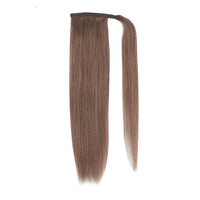 HKM-035603 European and American Real Human Hair Ponytail Wig - Available in Various Lengths and Colors